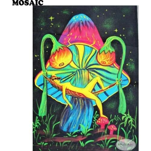 5DIY Diamond Embroidery,cartoon,mushroom,Full Diamond Painting Cross Stitch Rhinestone Mosaic wall Decoration B141