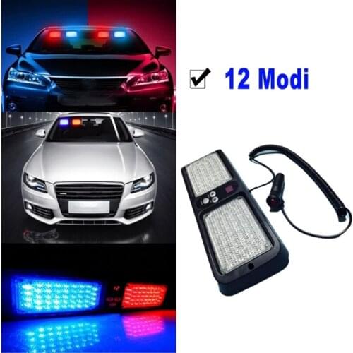 86 LEDs Strobe Light 12 Modes Emergency Flash Warning Sun Visor Sun Shield Lamp