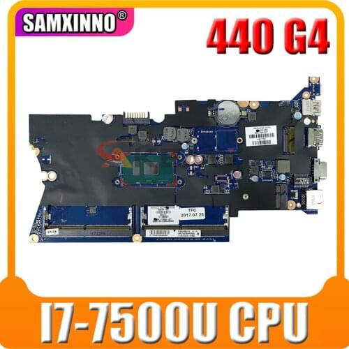905797-601 905797-001 For HP Probook 440 G4 Laptop Motherboard 14 inch DA0X81MB6E0 SR2ZV i7-7500U CPU DDR4