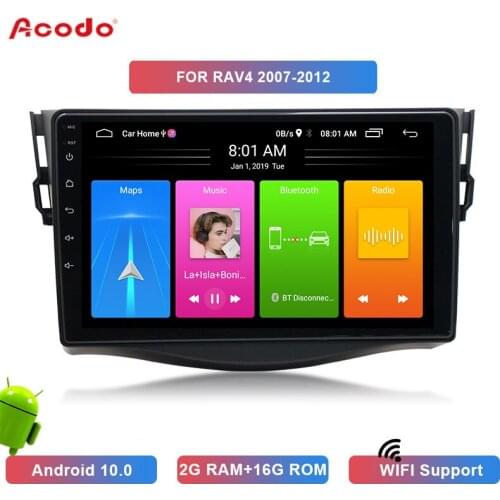 ACODO 2+16G Android 10.1 Car Radio Multimedia Player For Toyota RAV4 2007-2011 Navigation GPS 2 din