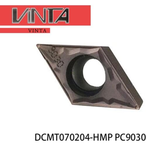Free Shipping! DCMT070204 HMP PC9030 Carbide Inserts Internal Turning Tool DCMT 070204 Lathe Tools Cutter CNC Plates Blades