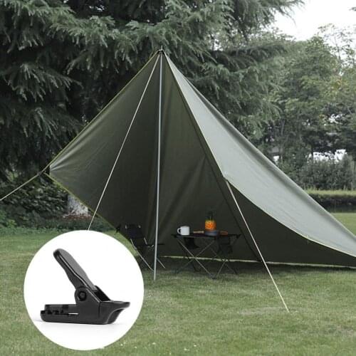 Black mini tent crocodile clip 10PCS dditional pull point strong bite force not easy to fall off suitable for outdoor camping