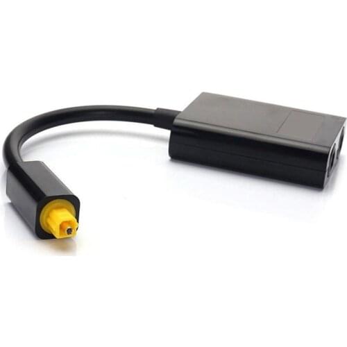 Dual Port Toslink Digital Optical Adapter Splitter Fiber Audio Cable 1 In 2 Out