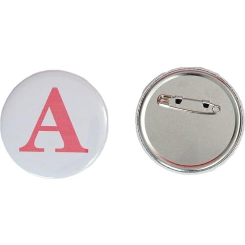 Custom DIY 100 sets of Japanese badge badge personalized custom brand badge safety pin paper clip