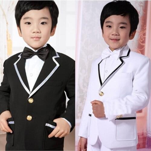 Boys Suit/Free shipping/Top selling/Boys' Attire/Custom made cheap black white Special Occasion Clothes Kid tuxedos