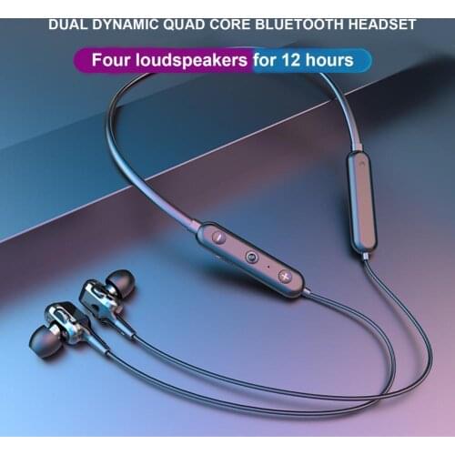 LP-BT89 Rechargeable IPX4 Waterproof Earphone Neck-mounted Headphone Headset