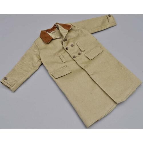 1/6 Scale Soldier Accessories WWII U.S. Army German Army Trench Coat Model