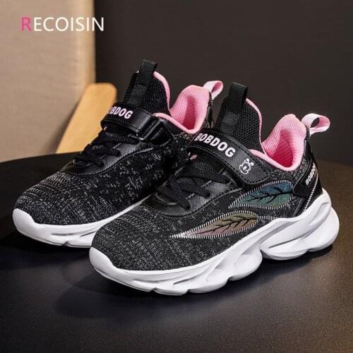RECOISIN Fashion Children Shoes High Quality Sports Shoes For Girl Breathable Mesh Casual Sneakers Girls Shoes Chaussure Enfant
