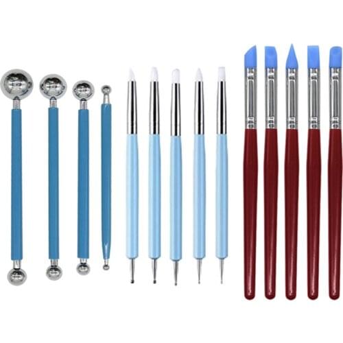 14 Pcs Clay Sculpting Kit Sculpt Smoothing Wax Carving Pottery Ceramic Tools Polymer Shapers Modeling Carved Tool Perfect