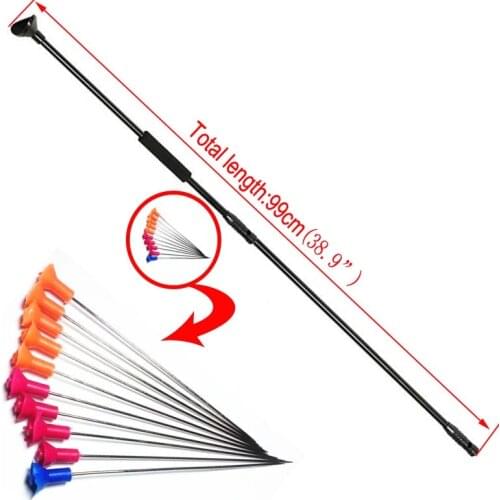 BLOWGUN M50 Black Blow Gun with Junction Tube and 10pcs Metal Needles Foam Comfort Grip fit Hunting and shooting Length 39