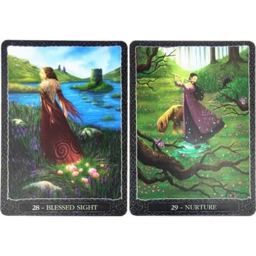 Earth Wisdom Oracle Cards Full English 32 Cards Deck Tarot Fun Party Board Game L9BD