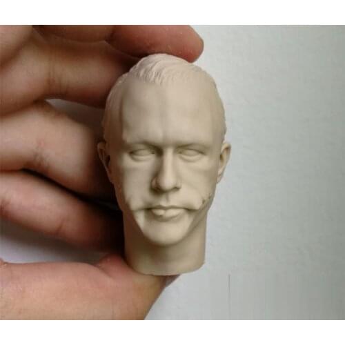 Unpainted 1/6 Scale Heath Ledger Joker Head Sculpt Model For Action Figure Dolls Soldier Accessories Painting Exercise No.319