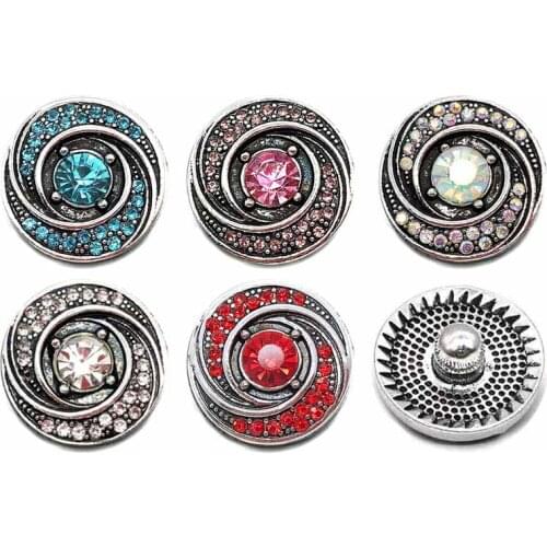 Wholesale w366 3D 18mm 20mm metal snap button for Bracelet Necklace Interchangeable Jewelry Women accessorie findings