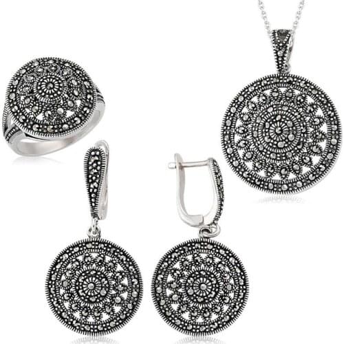 Original silver, Agate Round Set ,Most Special Jewelry Sets Suitable and Quality Products Types
