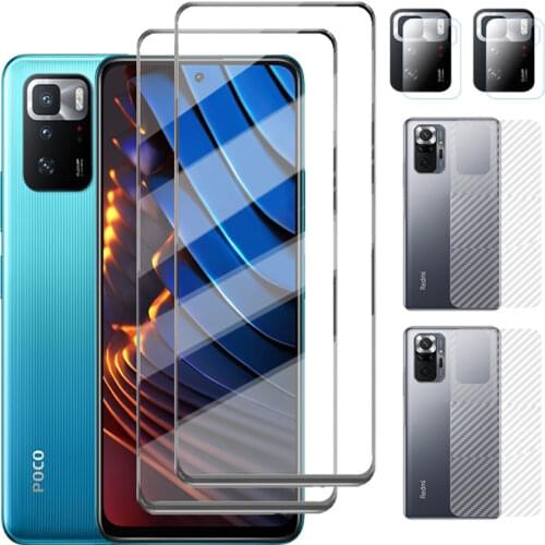 Poco M3 Front & Back Film,9D Tempered Glass for Xiaomi Poco M3 Screen Protector Poco-X3-NFC Glass Pocophone M 3 Protective Glass