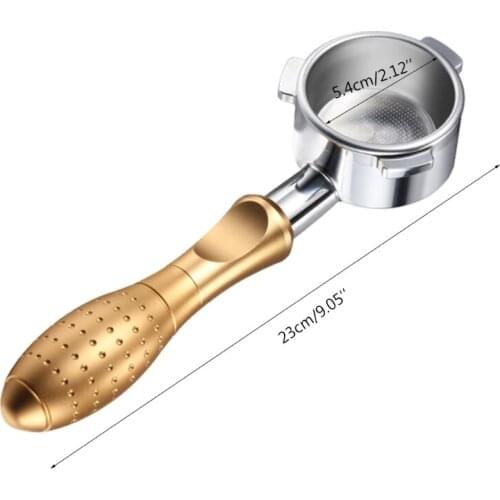 T21D 54mm Coffee Bottomless Portafilter for Breville 8 Series Stainless Steel Alloy Espresso Machine Handle Filter 3 Ear Coffee