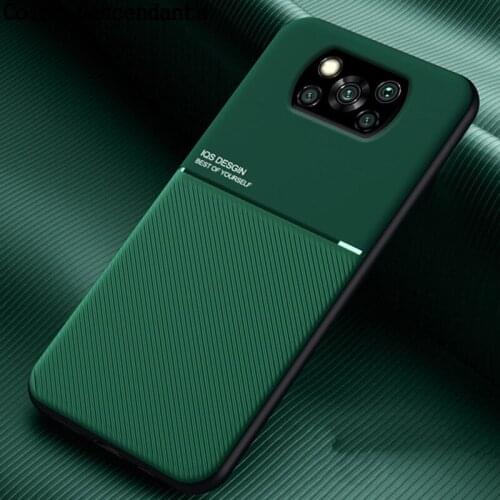 Luxury Leather Case For Xiaomi Poco X3 Nfc M3 M2 F2 Pro Magnetic Car Holder Plate Cover For Mi Note 10 Lite Mi10T 11 A1 A2 A3