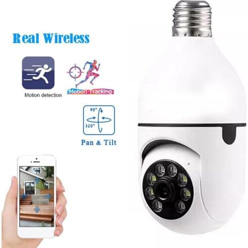 HD Smart IP Camera E27 Wireless WiFi Connection Remote Viewing Security Surveillance Camera App View
