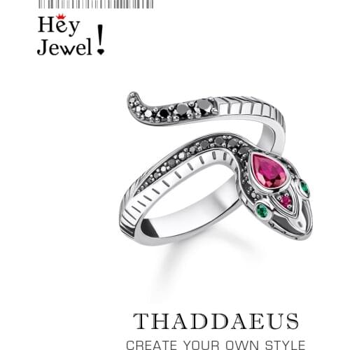 Inspired Ring Snake,Europe Style Symbol of Seduction Fine Jewelry For Women,2021 Brand New Romantic Gift In 925 Sterling Silver