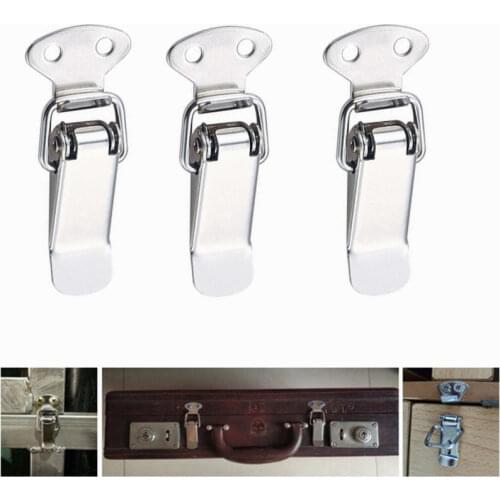 45*16mm Stainless steel Duck-mouth Buckle Vintage Mini Lock Chest Box Gift Suitcase Case Buckles Toggle Hasp Latch Catch Clasp