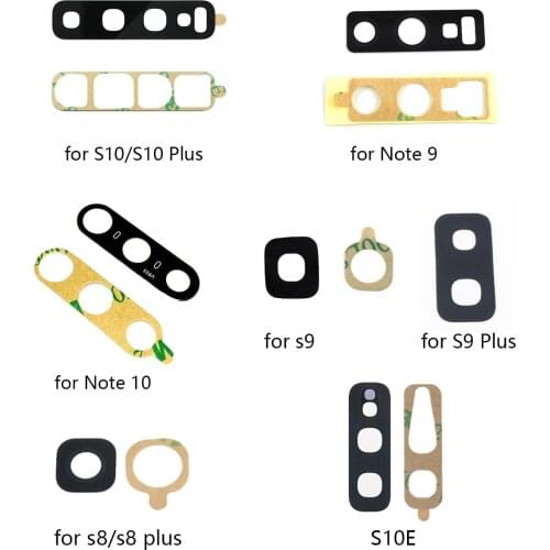 2 x New Rear Glass Camera Lens Cover For Samsung Galaxy S8 S9 Note 8 9 10 20 S10 S20 Plus S Back Camera Lens Replacement