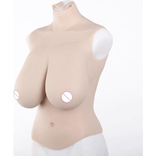 2019 Realistic Silicone Breast Forms Fake Boobs False Breasts For Crossdresser Drag Queen Shemale Transgender Fashion Bodysuit