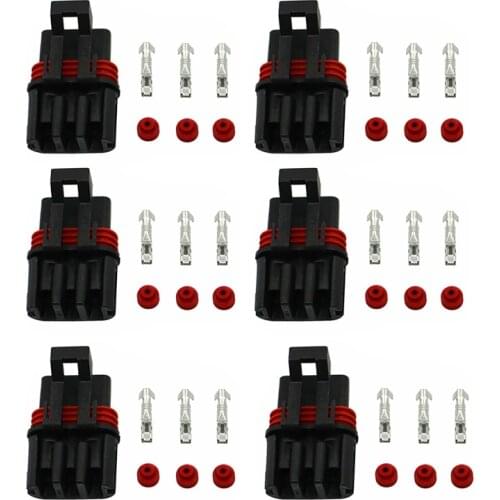 6 Pack Pulse Bar Power Plug 3 Way For Polaris Ranger Crew XP1000 XP 1000 EPS 2018 Ranger & RS1,Bus Connector Terminals 3 Way