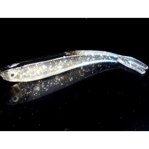 8Pcs 7.5cm 2.4g Fishing Soft Gray Fish Simulation Bait Reflective Soft Lures Sea Fish Freshwater Lure Fishing Tackle