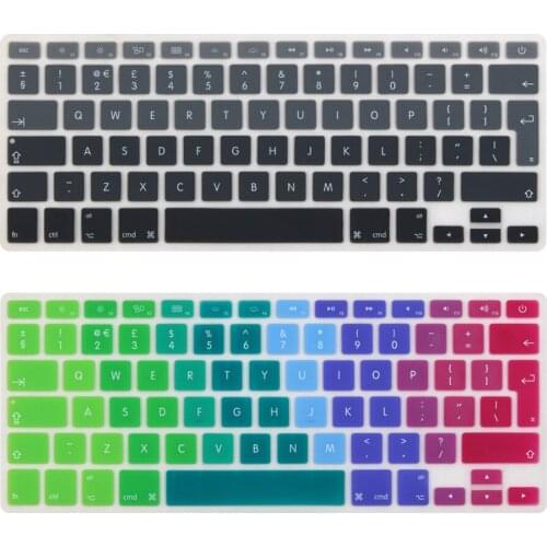 English EURO Enter keyboard Cover for MacBook Air 13 inch A1466 A1369