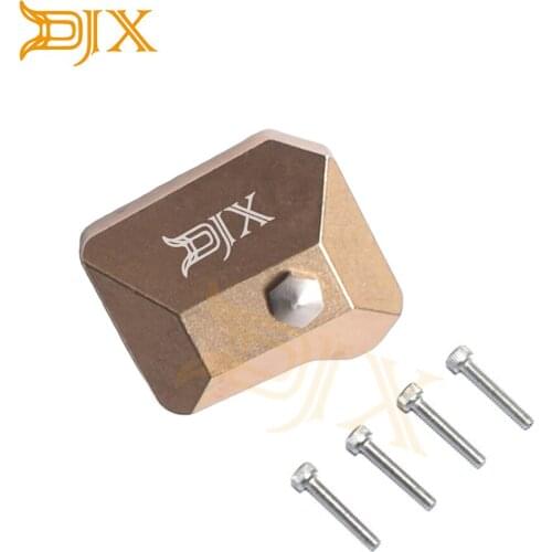 DJX Brass Front&Rear Universal Axle Outer Cover Brass Diff Cover for 1/10 RC Crawler Car Traxxas TRX-4