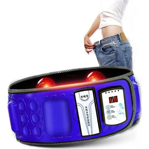 Electric Infrared Slimming Belt Lose Weight Fitness Massager X5Times Vibration Abdominal Belly Fat Burn Loss Effective 110-240V