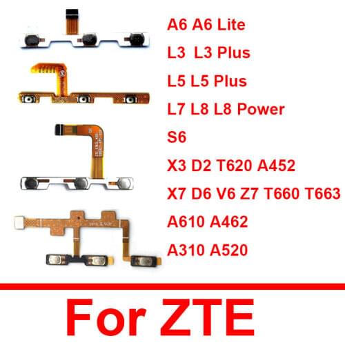 Genuine Power & Volume Flex Cable For ZTE Blade A6/A6 Lite A0620 A0622 Volume Power Side Button Switch Accessory Parts