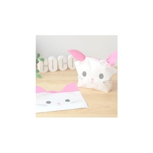 Bakery package pink cat bag cookie biscuit bag bread candy package bags birthday party gift wrapping favors supply
