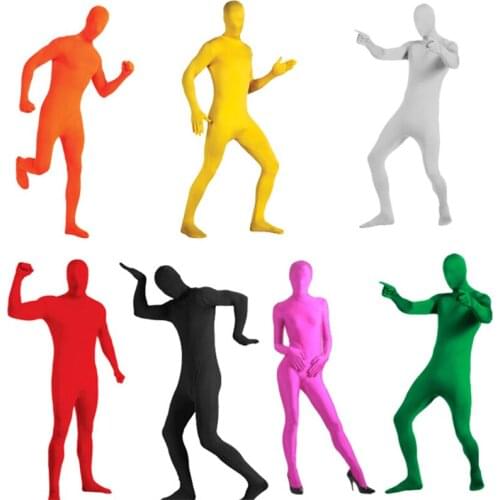 Halloween Cosplay Costumes 11 Color Ninja Invisibility Clothing Fashion New Thin Breathable Unisex Spoof Adult Bodysuit 2021