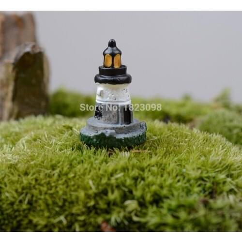 Sale 1 Pcs/lot Mini Tower Resin Pyramid 3cm Fairy Garden Decor Crafts Home Decor DIY Miniature Pyramid Miniature Garden