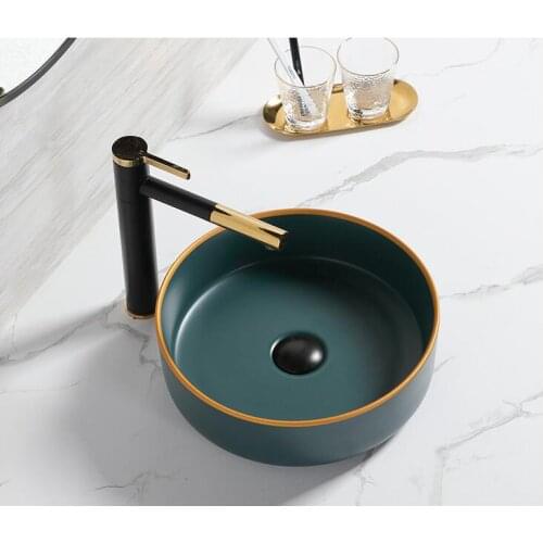 Bathroom Hotel Sink Art Basin Above Counter Mounting Single Bowl White Wash Basin 3636