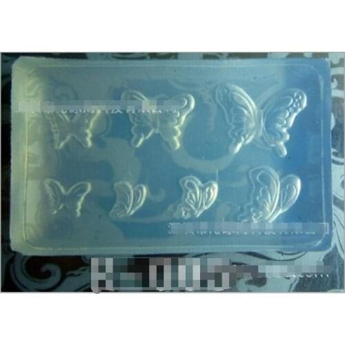 2017 New DIY mini butterfly Fashion Durable 3D Silicone Acrylic Nail Mold For Nail Art Decoration DIY Design Nail Tool