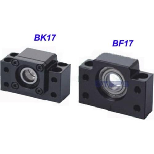 1set/pack ball screw support base 1pc BK17 and 1pc BF17 Ball screw SFU2505 Ballscrew support CNC parts