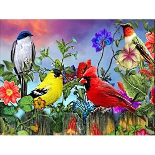 Bird Round Diamond Artist Decorates Walls With Diamond Paintings Home / Hotel / Office Decorations And Gifts