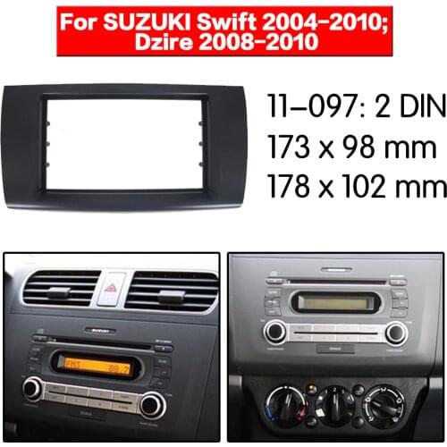 Car Radio frame Audio Fascia For SUZUKI Swift 2004 - 2010; Dzire 2008 - 2010 Car Stereo Radio Fascia Panel Installation Adapter
