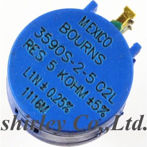 Connectors 10PCS 3590S 1K 2K 5K 10K 20K 50K100K ohm Precision Potentiometer Adjustable Resistor 3590 102 103 502 103 203 503 104