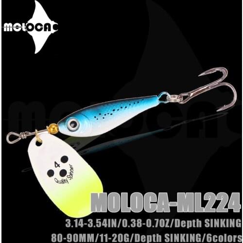 Fishing Tackle Lure Spinner Sinking Bass Full Water Bait Weights 11-20g Sequin Spoon Metal Lures Jig Pesca For Pike Fish Winter
