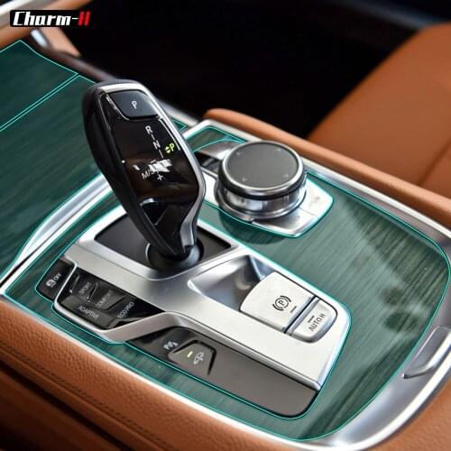 Self-healing TPU Protective Film for BMW G11 G12 LHD 7 Series Center Console Dashboard Gear Shift Cover Trim Sticker Accessories