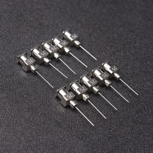 10Pcs/lot 12G To 26G Stainless Steel Injection Syringe Dispenser Dispensing Glue Needles Blunt Metal