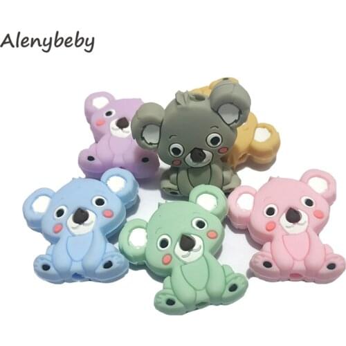 Silicone Crown Beads Teether Baby Teething Toys BPA Free Food Grade Pearls Beads Nursing Gifts DIY Silicone Necklace Baby Gift