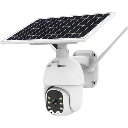 Solar Powered Smart WiFi Home Security Camera System Wireless with PIR Motion Detection Night Vision IP65 Waterproof