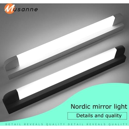 Modern Bathroom LED Vanity light Wall lamp indoor bedroom Black White Decoration Mural mirror Lighting Wall Lamp sconce fixtures