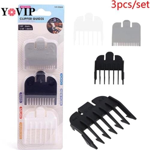 3Pcs/set Universal Hair Clipper Limit Comb Guide Attachment Barber Replacement Style Tools