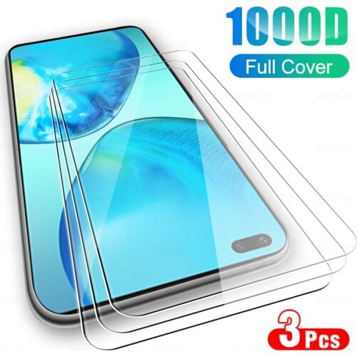 3Pcs Full Cover Protective Glass For Infinix Note 8 Tempered Glass For InfinixNote8 Note8 7 6.95" Phone Screen Protector Film