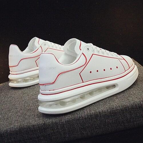 Lovers white shoes spring and autumn new wild thick-soled casual sports shoes fashion trend large size womens shoes